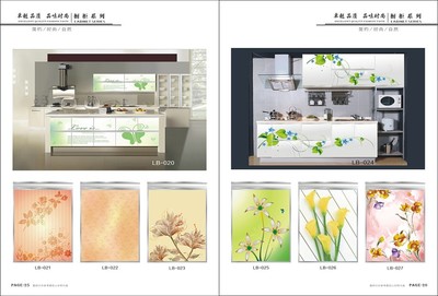 晶钢门彩绘门橱柜门画册设计印刷定制服务